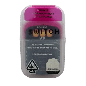 BOUTIQ Switch v5 Pink-Z & Dragonfruit & Tropicana vape cartridge - lab-tested hemp-derived THC vape from THC Central