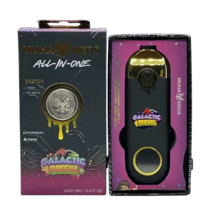 Muha Meds Galactic Diesel vape cartridge - lab-tested hemp-derived THC vape from THC Central