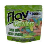 Flav Crawlers — Sour Brite Neon 1000mg THC sour gummy crawlers - lab-tested hemp-derived edible from THC Central