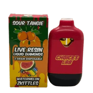 Choices Lab Sour Tangie & Watermelon Zkittles vape cartridge - lab-tested hemp-derived THC vape from THC Central