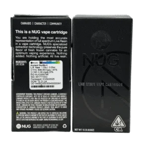 NUG Ancient Gorilla 4 vape cartridge - lab-tested hemp-derived THC vape from THC Central