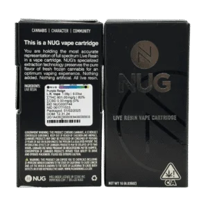 NUG Purple Reign vape cartridge - lab-tested hemp-derived THC vape from THC Central