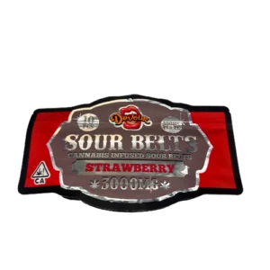 Devour Sour Belts — Watermelon 3000mg THC sour belts - lab-tested hemp-derived edible from THC Central