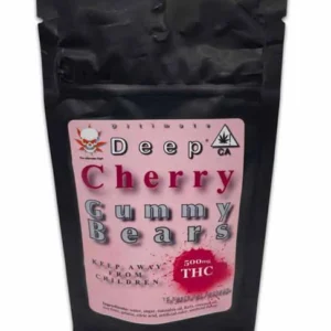THC Gummy Bears — Cherry 500mg THC gummy bears - lab-tested hemp-derived edible from THC Central